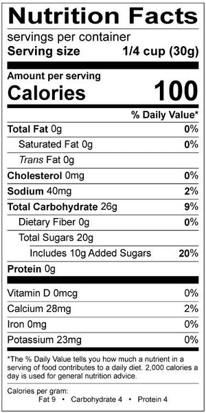 Natural Diced Papaya Dried No Preservatives - Nutrition Analysis